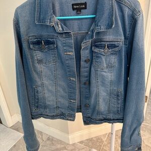 New Look Light Blue Denim Jacket with Button Front